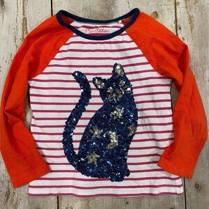 FREE add-on: Mini Boden sequin cat top 4/5